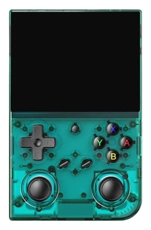 Anbernic RG 35XXPro handheld, cut out from the manufacturer's product photo