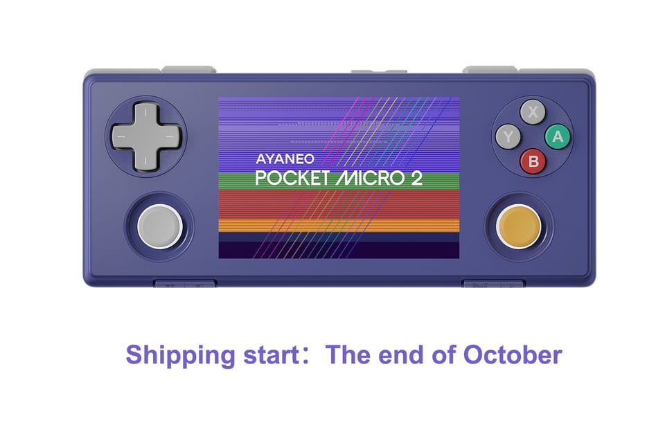 AYANEO Pocket MICRO 2 handheld, product photo from the manufacturer
