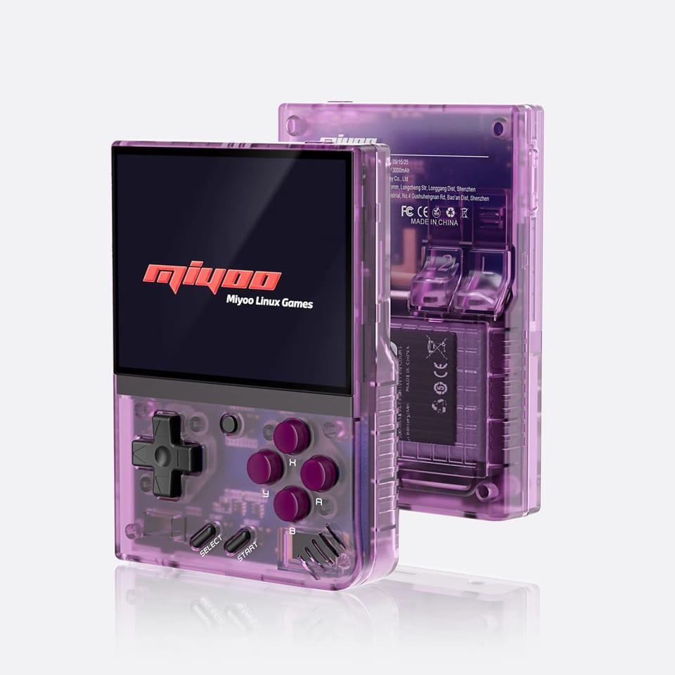 Miyoo Mini Plus handheld, product photo from the manufacturer