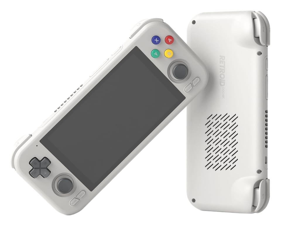 Retroid Pocket 4 Pro handheld, cut out from the manufacturer's product photo