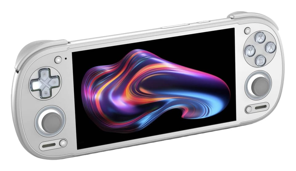 Retroid Pocket 6 handheld, cut out from the manufacturer's product photo