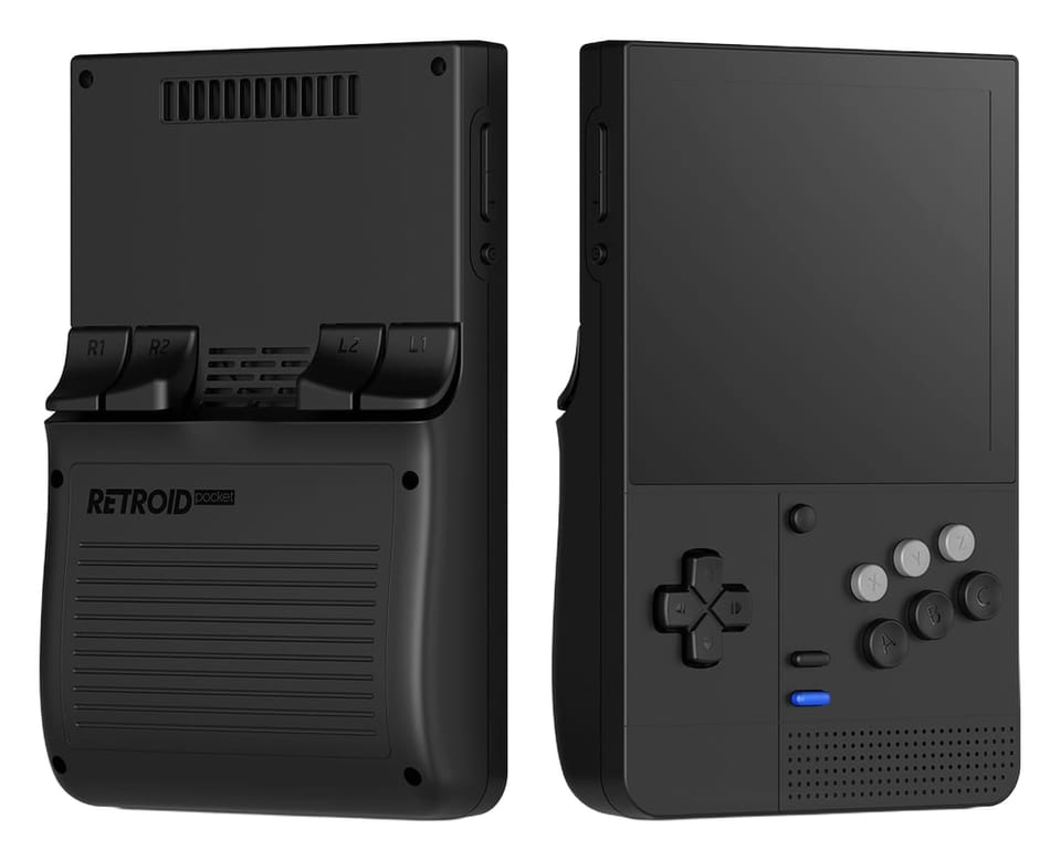 Retroid Pocket Classic handheld, cut out from the manufacturer's product photo
