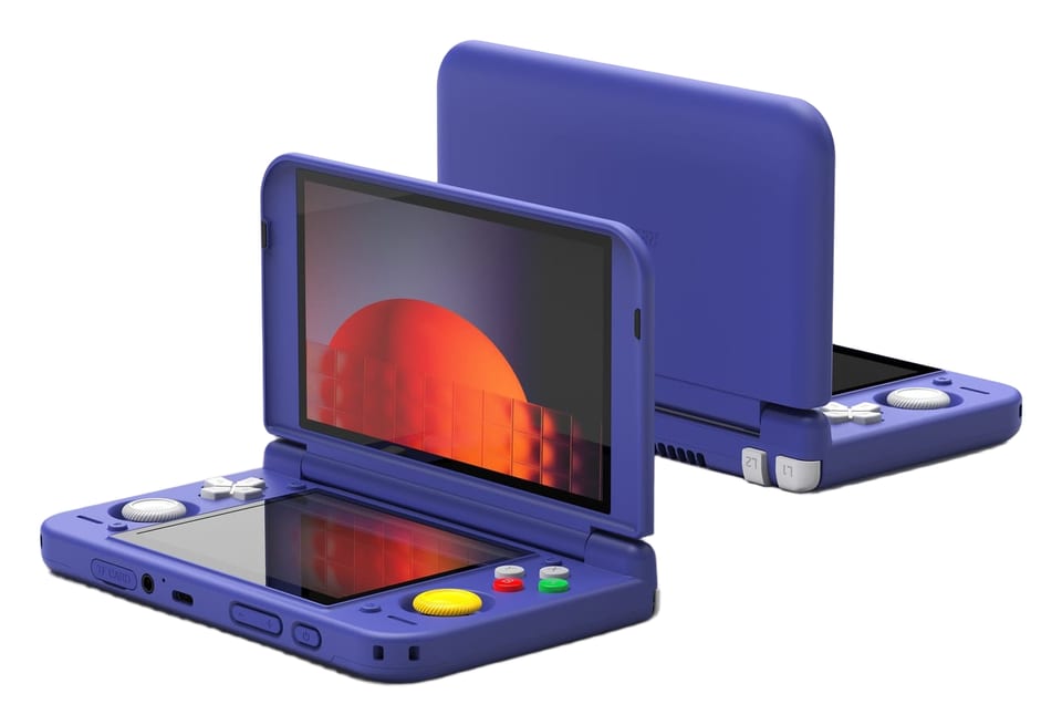 Retroid Pocket Duo Lite handheld, cut out from the manufacturer's product photo