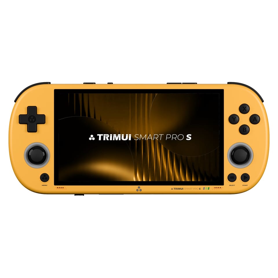 TrimUI Smart Pro S handheld, product photo from the manufacturer